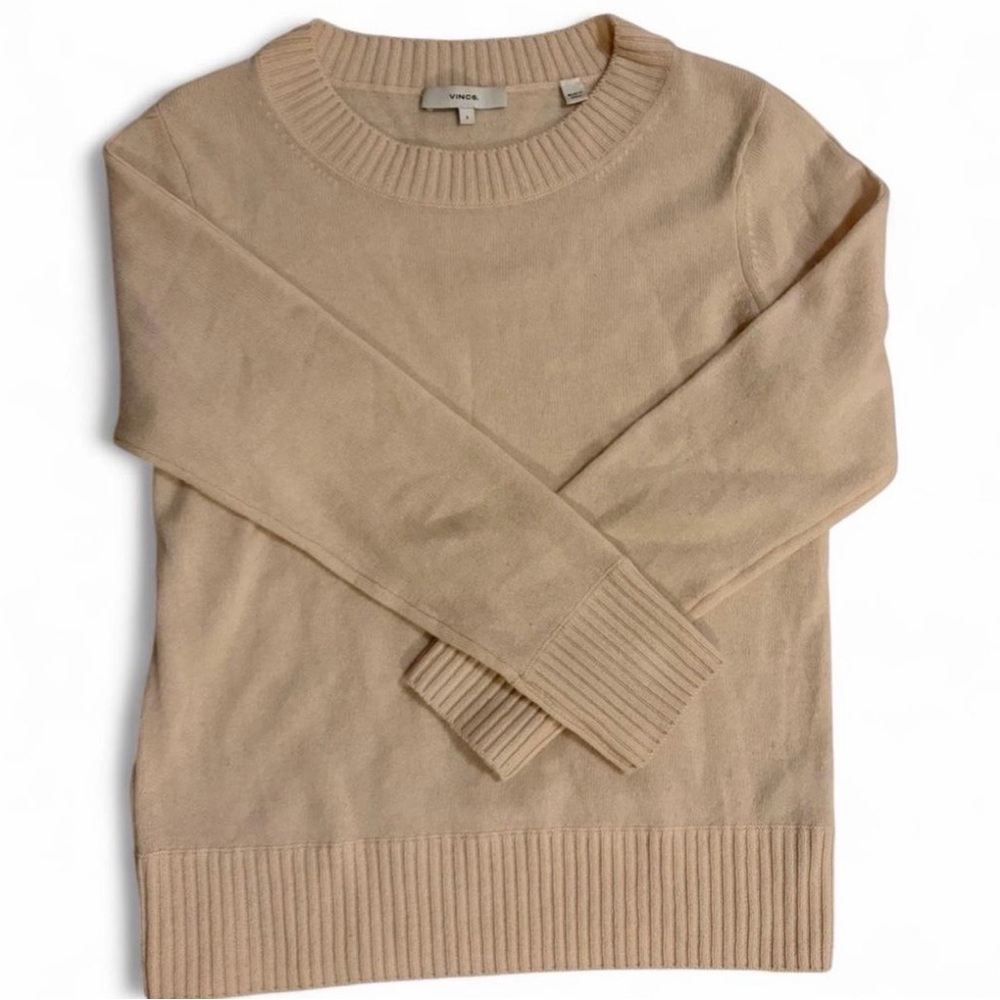 Vince Women’s Cashmere Creamy Ivory Crewneck Sweater